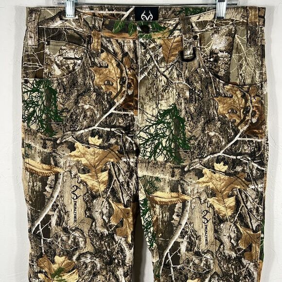 🔥🔥 Camo REALTREE EDGE Hunting Denim Jeans Pants Men Size 34x30 - PERFECT!!! - Picture 3 of 10